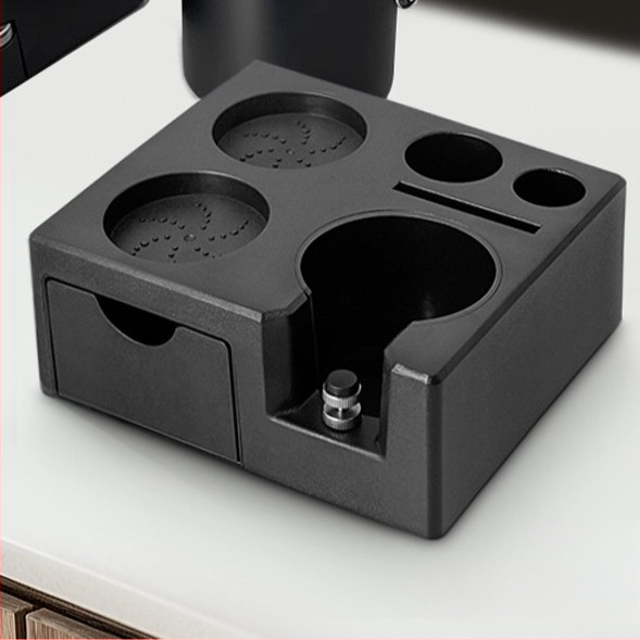 Kavos miltelių dėklas su stalčiumi - ABS - Daugiakomponentė baro sandėliavimo dėžė su rankenos laikikliu ir miltelių dozatoriumiumi