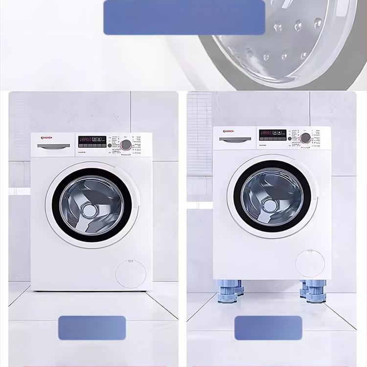 Plovimo mašinos ir šaldytuvo kojų padėkliukai – padidėjimas, vibracijų slopinimas, neslidinimas, tylus veikimas