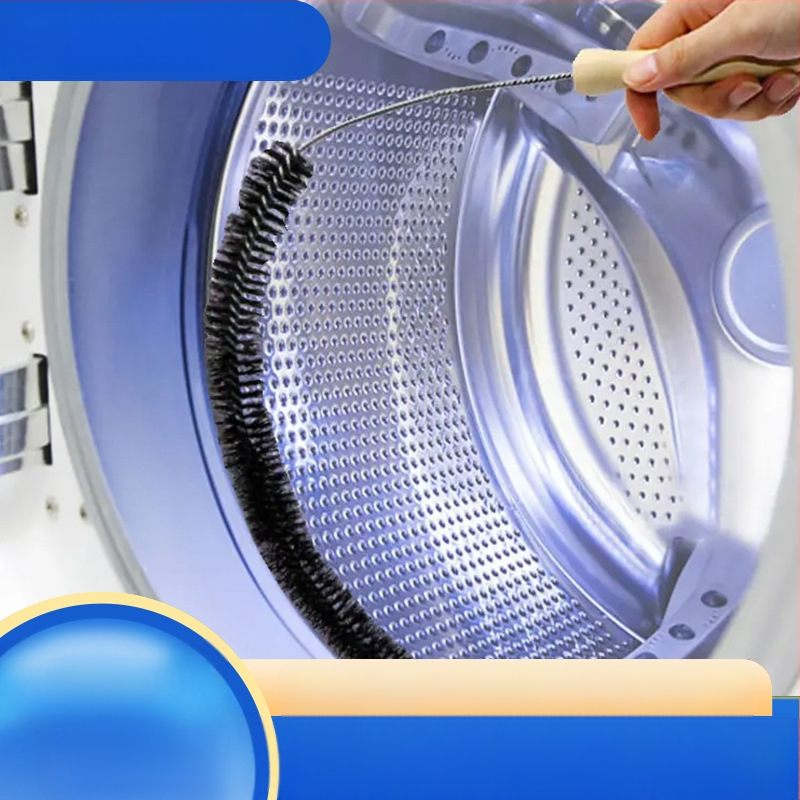 Skalbimo mašinos valymo šepetys, PET medžiaga, 0,01 kg, skirtas džiovintuvo vamzdžiams ir radiatorių vidiniams paviršiams valyti.