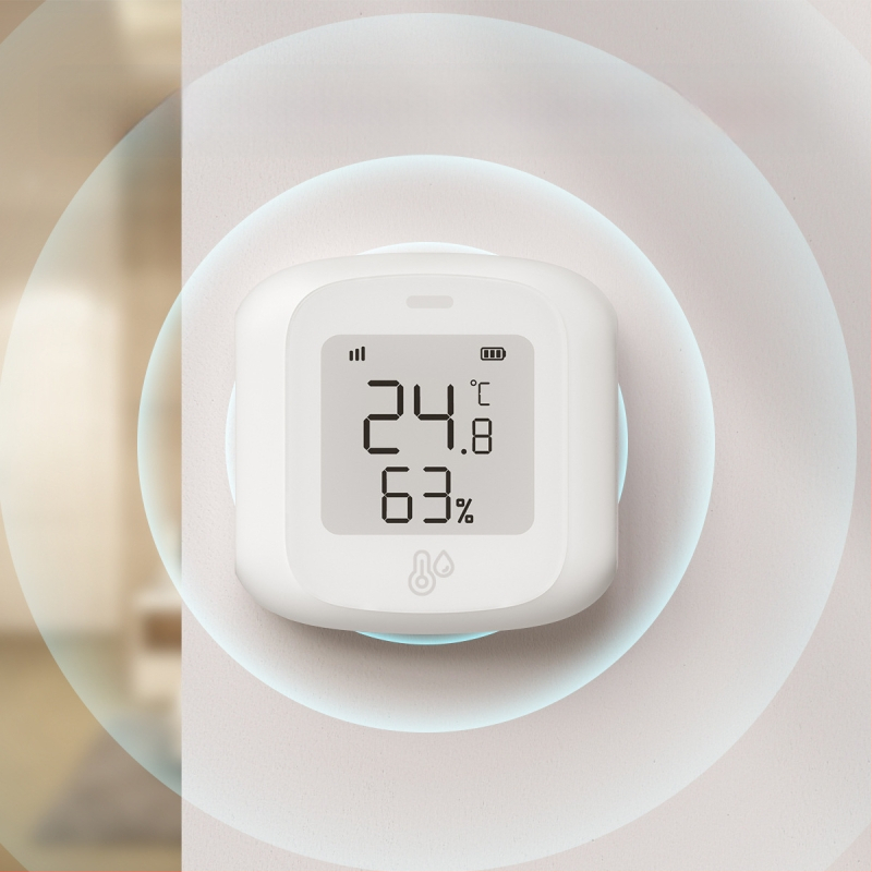 Έξυπνος Αισθητήρας Θερμοκρασίας και Υγρασίας με Zigbee 3.0, Οθόνη Εμφάνισης, Εσωτερική Χρήση, Μοντέλο Lktmzl02
