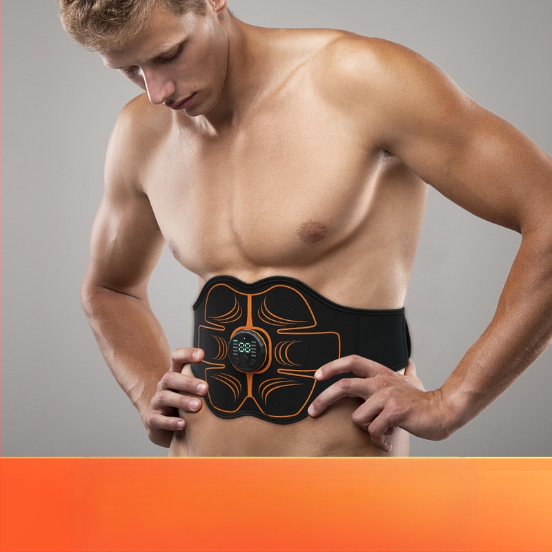 Ζώνη EMS διαμόρφωσης με μικρορεύμα – 5–7 κεφάλια μασάζ, 3η ταχύτητα, επαναφορτιζόμενη, μασάζ με δόνηση και ατμοσφαιρική πίεση, μηχανικό έλεγχο – οικιακή συσκευή εκγύμνασης της κοιλιάς