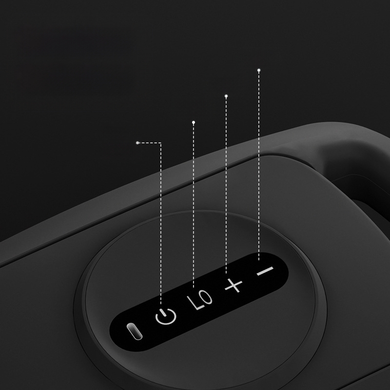 Perkusiju masāžas ierīce ar 6 galvām, 5+ ātrumiem, iekšējā akumulatora 1200–2000 mAh, darba laiks 3–6 h, LCD displejs