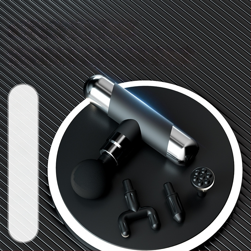 Fascia Gun masažo įrenginys – Viengubas galvos fascijos masažuoklis su vibracija, ABS korpusas, USB įkrovimas, skirtas kaklui, juosmeniui, klubams, pečiams ir rankoms