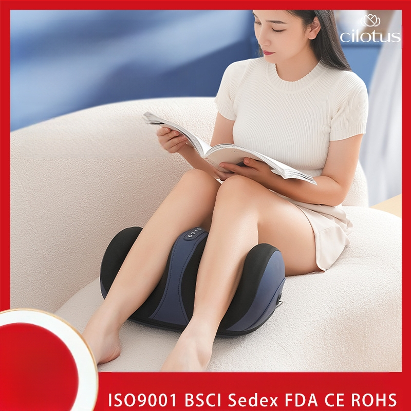 Masaj pentru picioare cu design semiînfășurat: frământare și compresie caldă, funcție de temporizare, control prin buton