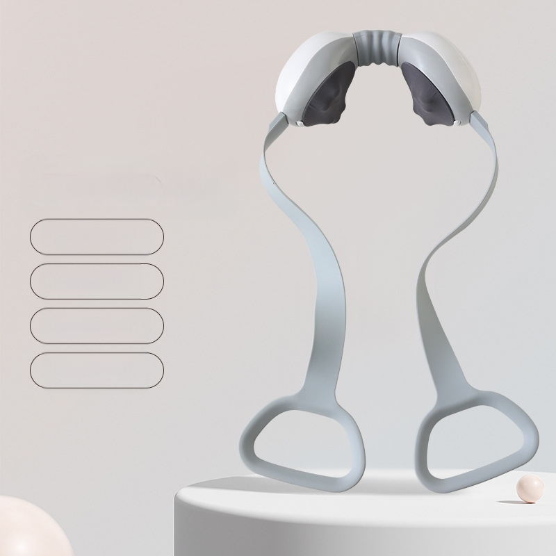 Masajer cervical cu vibrație și compresie caldă, alimentat prin USB, pliabil