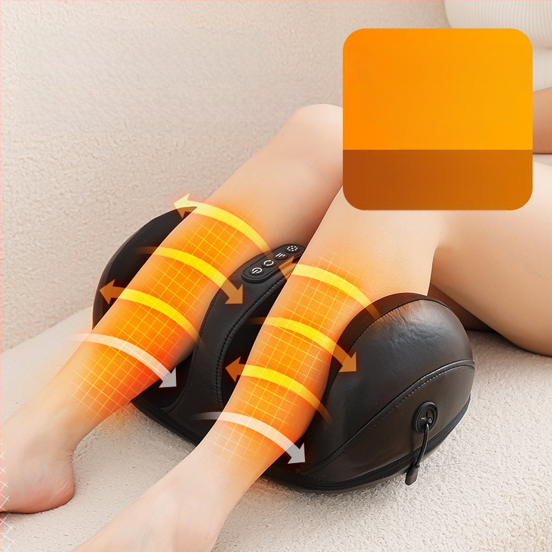 Masajor pentru picioare, design semiacoperit, funcționare automată, încălzire, masaj frământător, temporizator, baterie 2000mAh