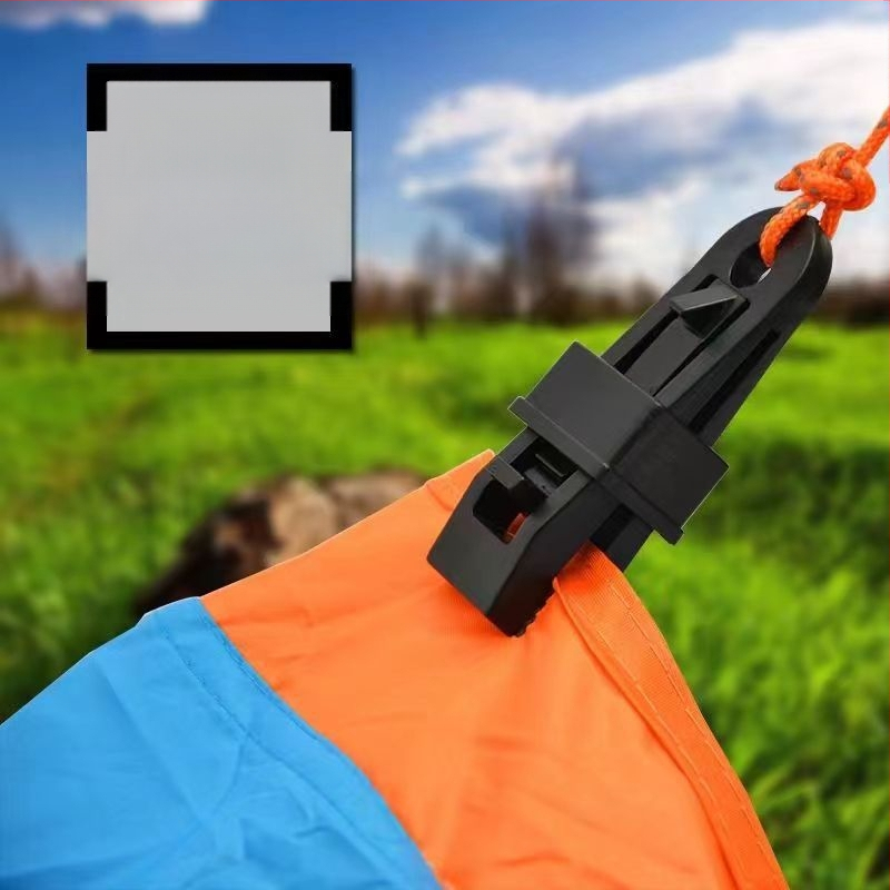 Daudzfunkcionāls auklu spraudnis teltīm un nojumes – vēju izturīgs fiksējošais klips, PP plastmasa