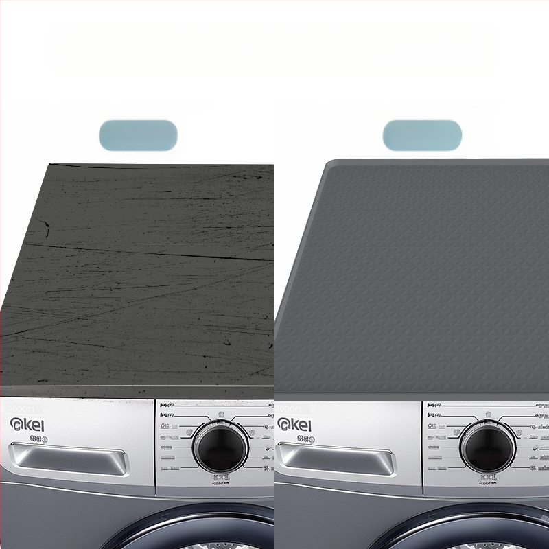 Skalbimo mašinos laikymo kilimėlis – neslidus, judinamas, reguliuojamas; plastikas