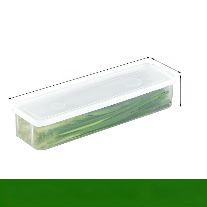 Šaldytuvo laikymo dėžutė kalendrai ir žaliesiems svogūnams — šiaurietiškas stilius, sidabro spalvos metalas, neįprasta forma