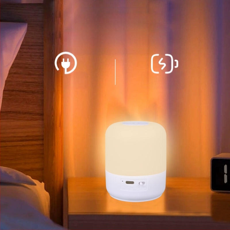 LED къмпинг лампа USB презареждаща, 3.7V, 3W, тъч превключвател, нощна лампа за къмпинг