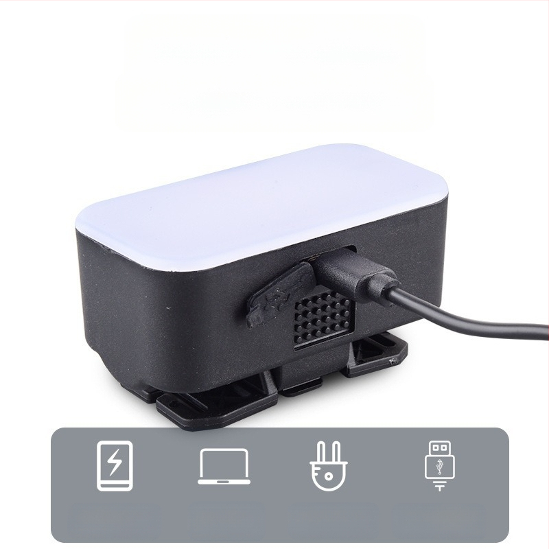 LED galvos žibintas su USB įkrovimu lauko naudojimui – atsparus vandeniui, šviesos spindulio nuotolis 100 m, veikimo laikas 3 valandos