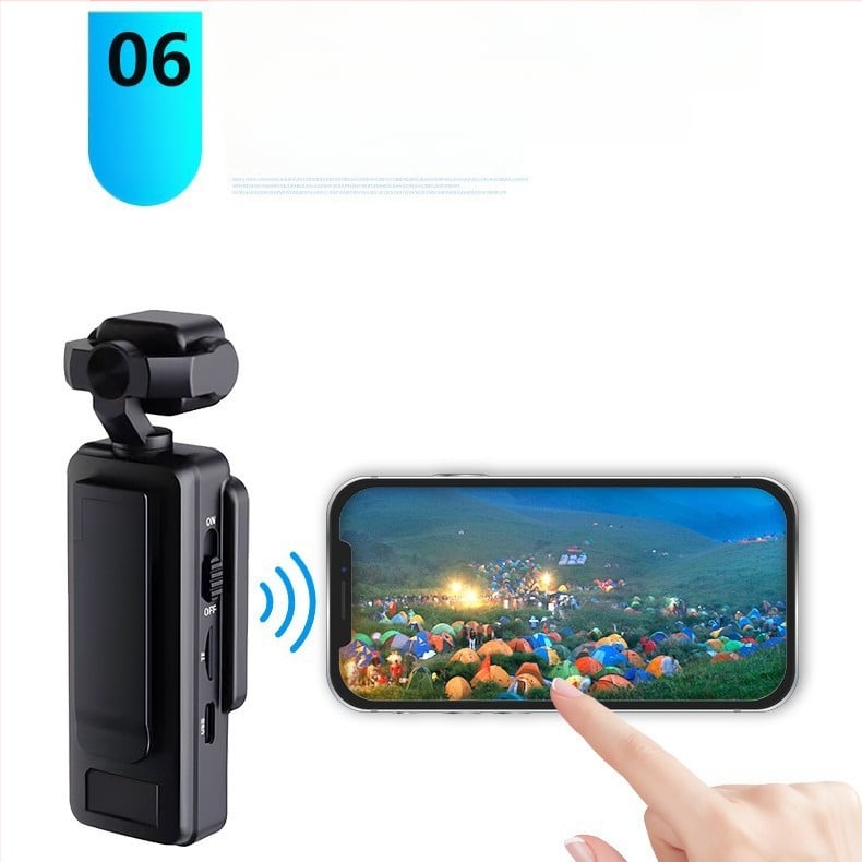 Nešiojamas teisėsaugos įrašo įrenginys su HD lauko belaidė Wi‑Fi kamera ir nugaros klipo dizainu