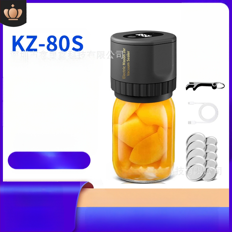 Vakuuma noslēdzējs burciņām KZ-80 / KZ-80S, 20W, 6V, iekšējā baterija