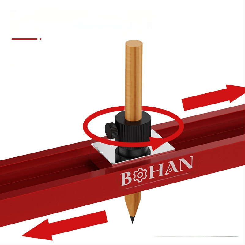 Контурен измервател за дърво и плочки – алуминиева сплав, марка Bohan, модел Bohan Outline Scriber, измерване на неравни форми