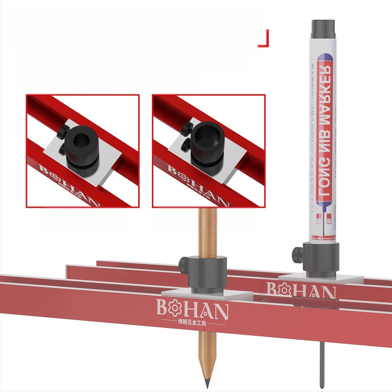 Контурен измервател за дърво и плочки – алуминиева сплав, марка Bohan, модел Bohan Outline Scriber, измерване на неравни форми