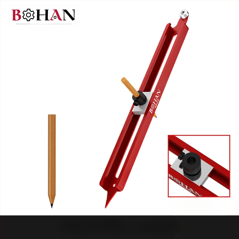 Контурен измервател за дърво и плочки – алуминиева сплав, марка Bohan, модел Bohan Outline Scriber, измерване на неравни форми