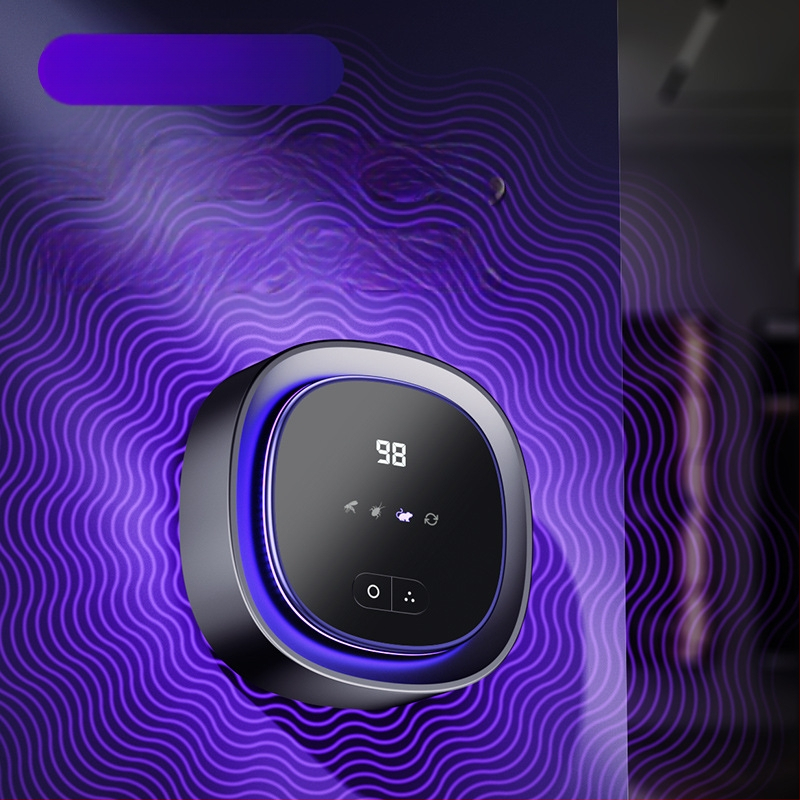 R1 Ултразвуков репелент за мишки, комари и хлебарки, квадратен дизайн, 5V, 5W, поддръжка за зареждане