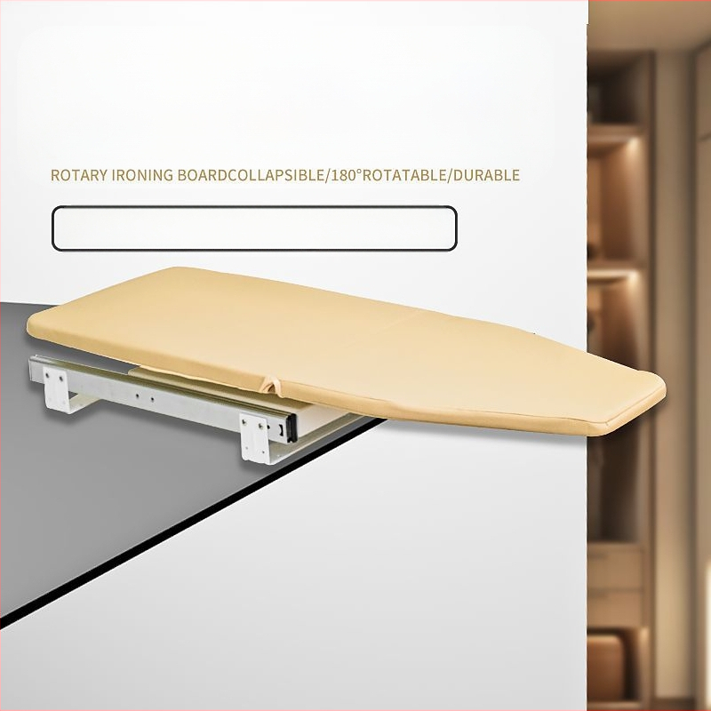 Vicky`s Choice Medinė Sulankstoma Lyginimo Lenta su Tyliąja Slankiojimo Sistema, Nešiojamas Saugojimas, 180° Pasukimas, Atspari Aukštoms Temperatūroms