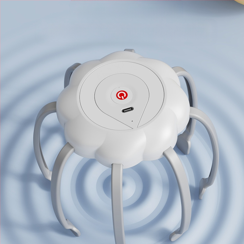 Galvas masāžieris ar vibrācijas masāžu, uzlādējams, model QS-108, pogu vadība (QS-108, uzlādējams, vibrācijas masāža, pogu vadība)