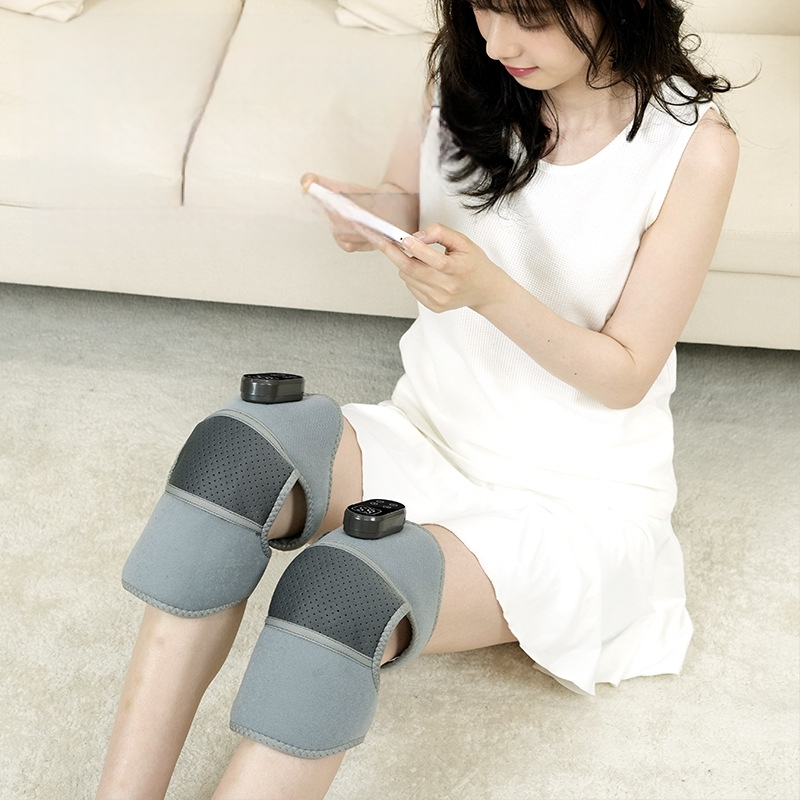 Kelių sąnario masažuoklis su šildymu ir vibracija, 5V, 7W, temperatūra 46–65°C, 3 valdymo režimai