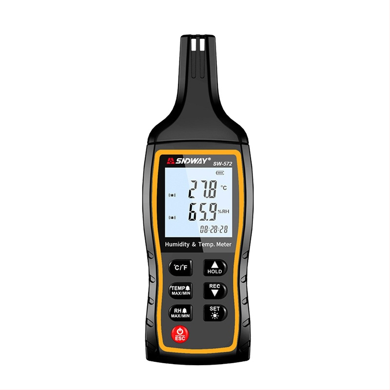 SW572 rankinis skaitmeninis temperatūros ir drėgmės matuoklis, aukšto jautrumo jutiklis