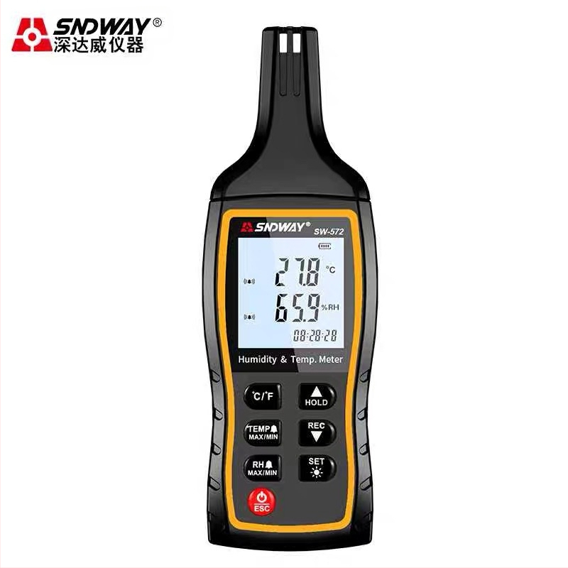 SW572 rankinis skaitmeninis temperatūros ir drėgmės matuoklis, aukšto jautrumo jutiklis