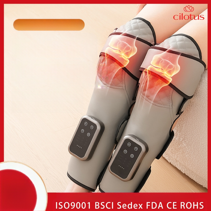 Bandă pentru genunchi 2-în-1 cu încălzire electrică și masaj cu aer, CM3012, 1,7 kg, 3 viteze