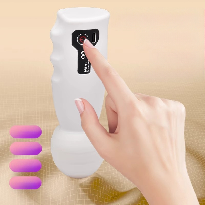 Moters fascia massager su įkraunama baterija – nešiojamas mini kaklo masažuoklis, šepetėlinis variklis, 4-oji pavara, 1 antgalis, įmontuota 500–800 mAh baterija, veikimo laikas 0–1 val.