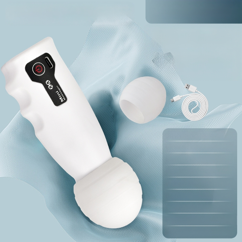 Moters fascia massager su įkraunama baterija – nešiojamas mini kaklo masažuoklis, šepetėlinis variklis, 4-oji pavara, 1 antgalis, įmontuota 500–800 mAh baterija, veikimo laikas 0–1 val.