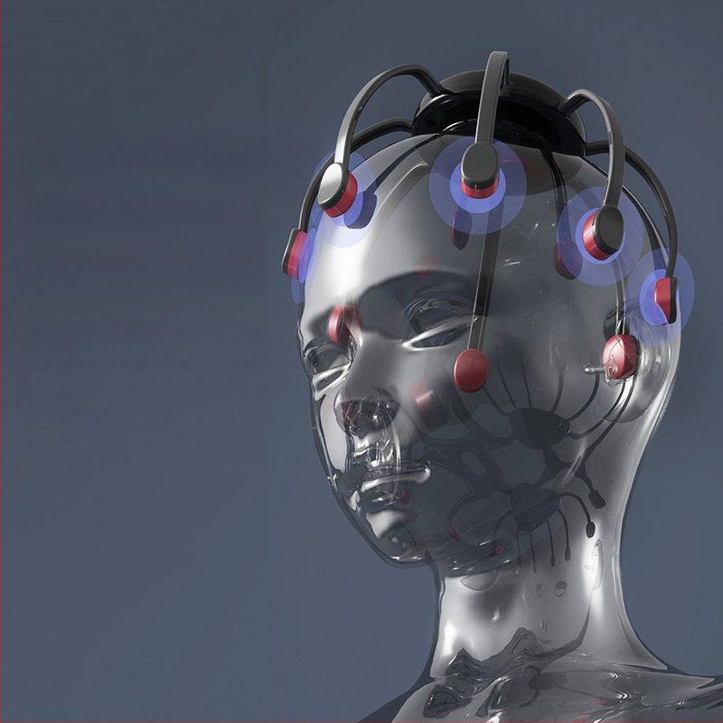 Aštuonkojinis galvos masažuoklis – įkraunamas, mygtuko valdymas, 4 greičiai vibracijos, modelis JX-001