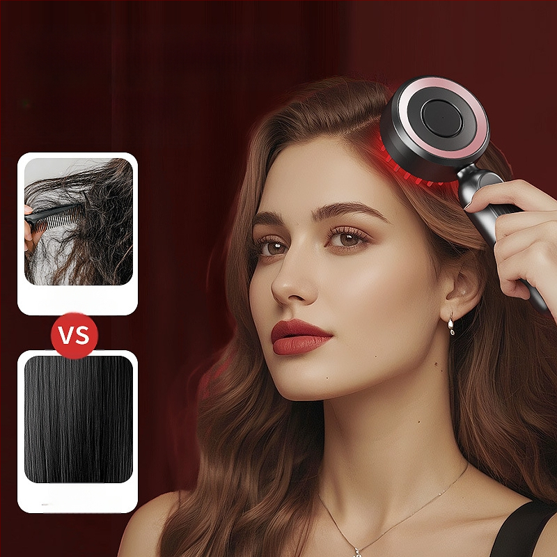 Galvas masāžas ķemme ar USB barošanu, 3 ātrumi vibrācijas, modelis KX-330