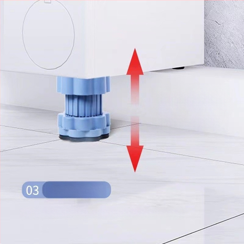 Picioare reglabil pentru mașina de spălat, antiderapante, mobile, din plastic, bază cu două straturi, pentru mașini de spălat și dulapuri frigorifice