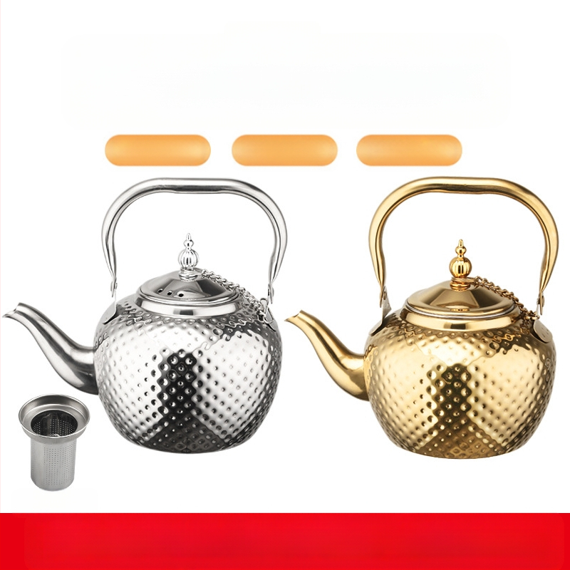 Mingyan ατσάλινος βραστήρας τσαγιού με φίλτρο — premium, ελαφρύ-λαμπερός στυλ, κατάλληλος για τσάι λουλουδιών και κρύα ροφήματα