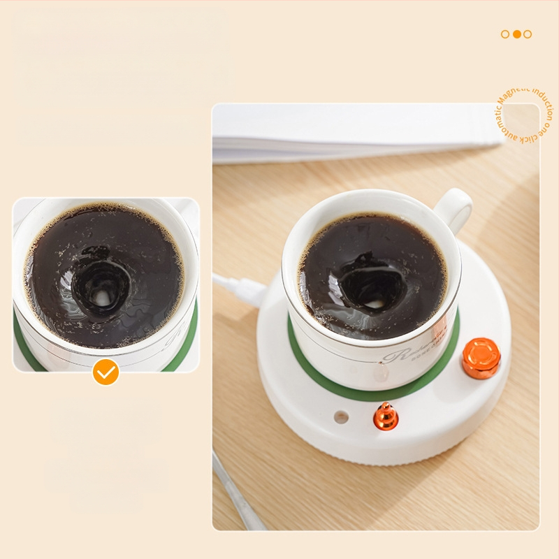 Загрявател за чаши за кафе с пластмасов корпус, захранване от мрежата, управление с копче, режим на работа с копче, без автоматично изключване