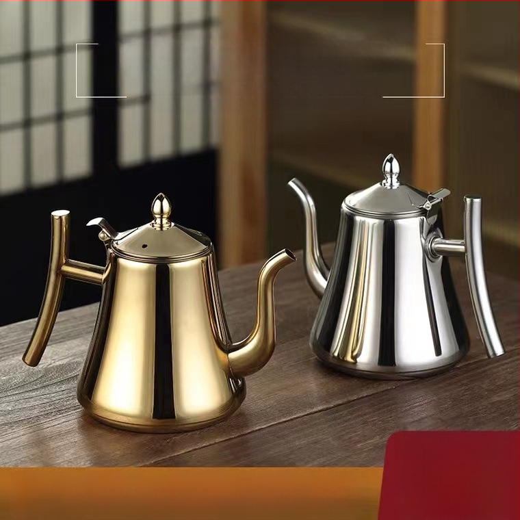 Weiyacang storas nerūdijančio plieno su filtru, plokščiu dugnu, tinkamas arbatai, kavoms ir šaltam vandeniui