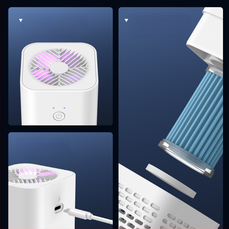 Automobilio vidaus oro valytuvas su aromaterapija – modelis AP-1288, 2W, USB maitinimas, 5V