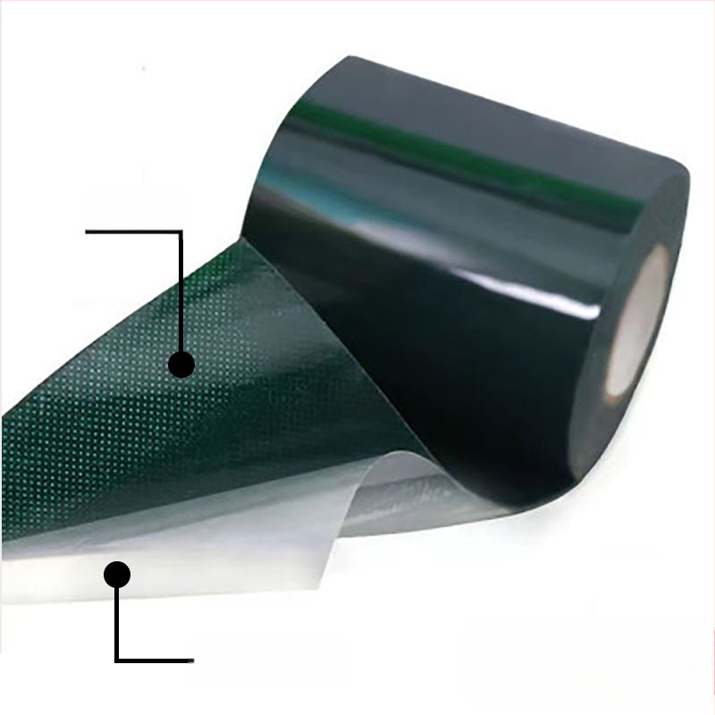 Mākslīgā zāles šuvju lente, divpusēja, neausta auduma pamatne, gumijai balstīta līme, 0,6 mm biezums, papīra kodols