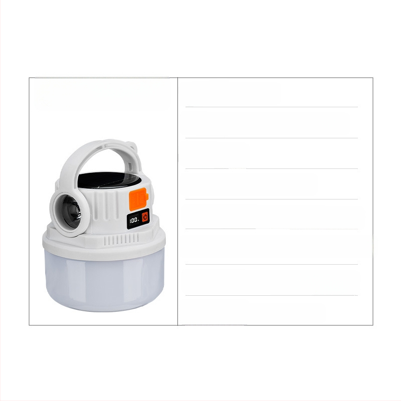 Coolba Кампинг светлина с 2835 LED светодиоди, слънчево зареждане, бутонен превключвател