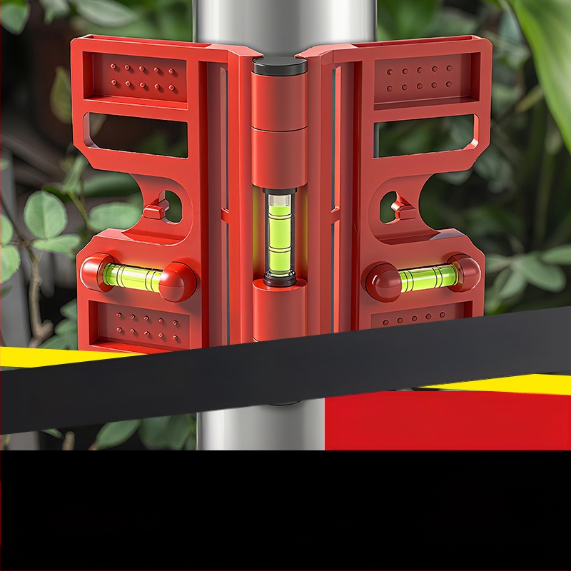 Многофункционален нивелир за колони, сгъваем вертикален прът и парапет, прецизен монтажен инструмент от стоманена конструкция (Level gauge)