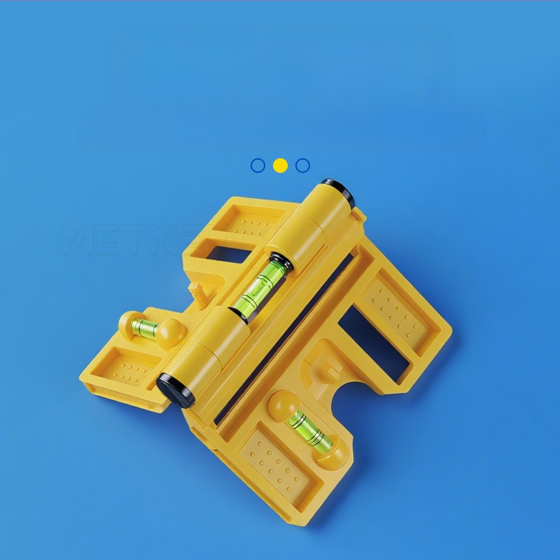 Многофункционален нивелир за колони, сгъваем вертикален прът и парапет, прецизен монтажен инструмент от стоманена конструкция (Level gauge)