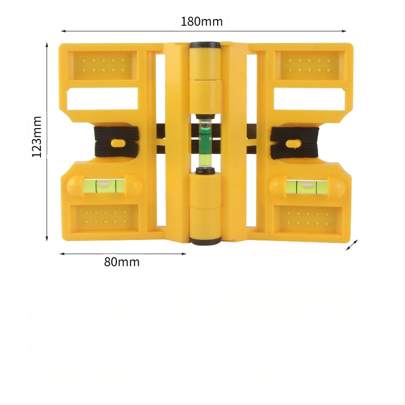 Многофункционален нивелир за колони, сгъваем вертикален прът и парапет, прецизен монтажен инструмент от стоманена конструкция (Level gauge)
