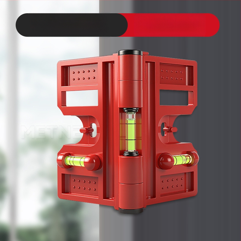 Многофункционален нивелир за колони, сгъваем вертикален прът и парапет, прецизен монтажен инструмент от стоманена конструкция (Level gauge)