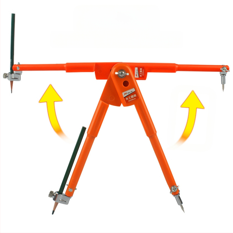 Дърводелски компас и маркиращ измервател; неръждаема стомана; за прецизно маркиране и чертане; тип: калибър