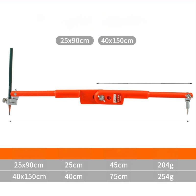 Дърводелски компас и маркиращ измервател; неръждаема стомана; за прецизно маркиране и чертане; тип: калибър