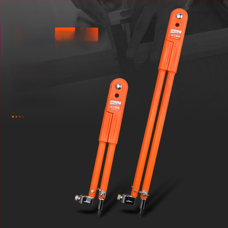 Дърводелски компас и маркиращ измервател; неръждаема стомана; за прецизно маркиране и чертане; тип: калибър