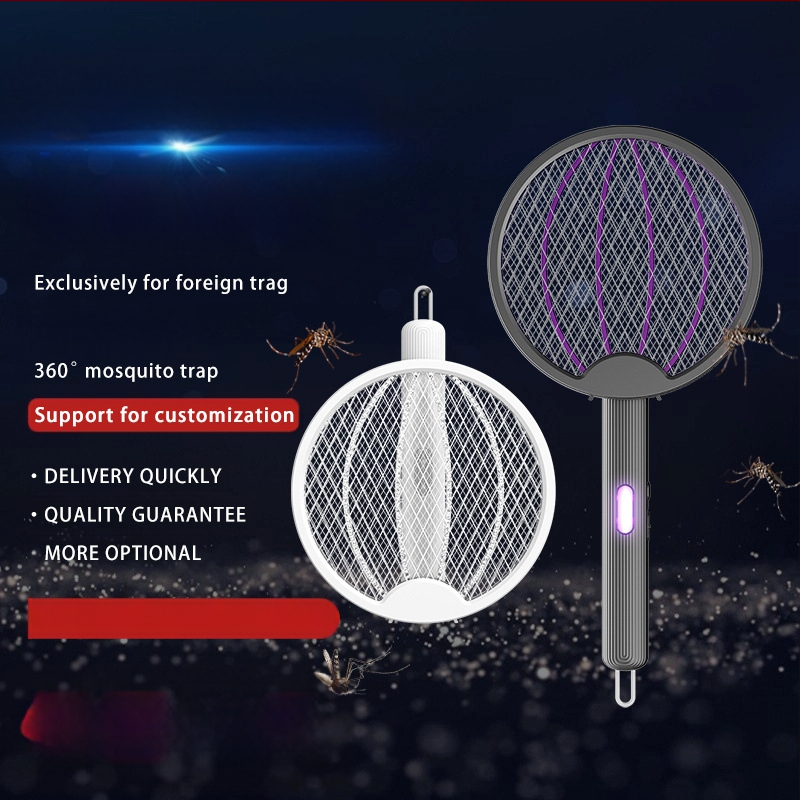 Elektriskais komāru atvairītājs - salokāms 4-1, uzlādējams, LED apgaismojums, iekšējā akumulatora jauda 501–800mAh