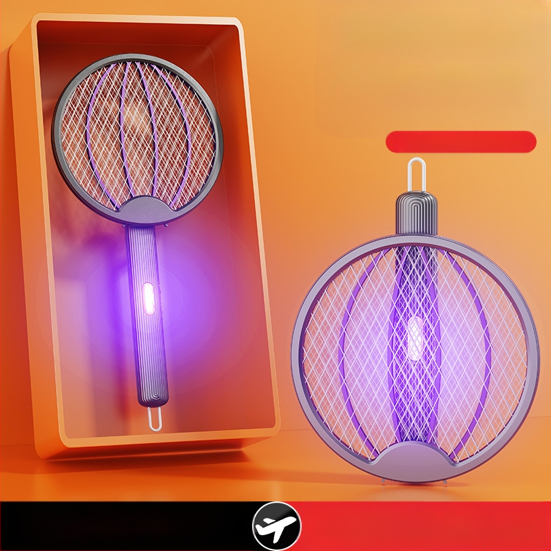 Elektriskais komāru atvairītājs - salokāms 4-1, uzlādējams, LED apgaismojums, iekšējā akumulatora jauda 501–800mAh