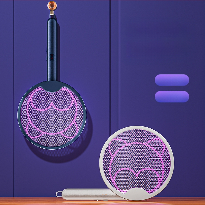 Ηλεκτρική συσκευή εξολόθρευσης κουνουπιών, αναδιπλούμενη, με ενσωματωμένη μπαταρία 501–800 mAh, περιστροφή 180°, κάλυψη 21–30 m², πλέγμα NiZnFe