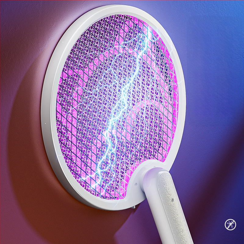 Ηλεκτρική συσκευή εξολόθρευσης κουνουπιών, αναδιπλούμενη, με ενσωματωμένη μπαταρία 501–800 mAh, περιστροφή 180°, κάλυψη 21–30 m², πλέγμα NiZnFe