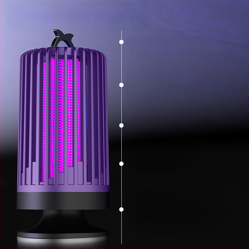 Λαμπτήρας κατά των κουνουπιών για εσωτερική χρήση, αθόρυβος ηλεκτροσοκ εξοντωτής με UV φως, περίβλημα PP, για χώρο έως 10㎡